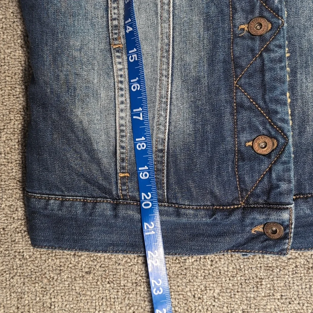 NWT Mavi Kaira Sherpa Lined Denim Trucker Jacket Size Small - Picture 13 of 13